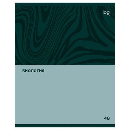 Тетрадь предметная 48л. BG "Single colour" - Биология, эконом