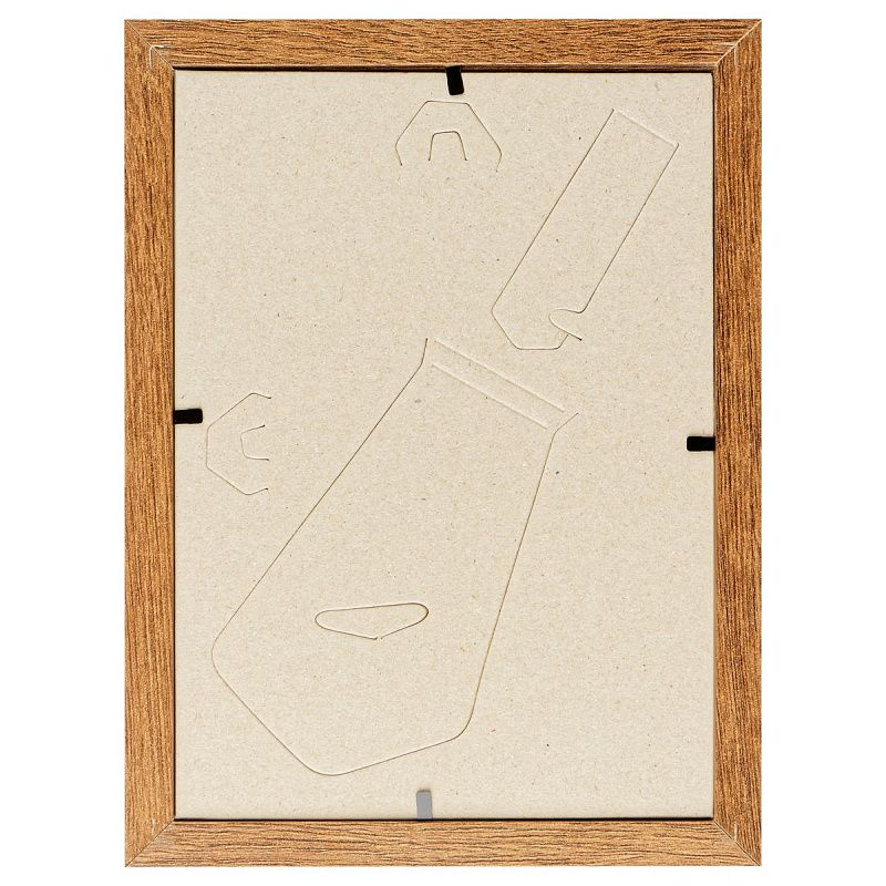 Рамка деревянная (МДФ) 15*21см, OfficeSpace, №1, акриловое небьющееся стекло, мокко