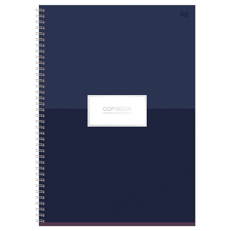 Тетрадь 80л., А4, клетка, на гребне BG "Minimal", глянцевая ламинация, тиснение фольгой