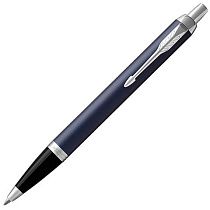 Ручка шариковая PARKER "IM Core Matte Blue CT", корпус темно-синий лак, хромированные детали, синяя, 1931668 Ручка шариковая PARKER "IM Core Matte Blue CT", корпус темно-синий лак, хромированные детали, синяя, 1931668