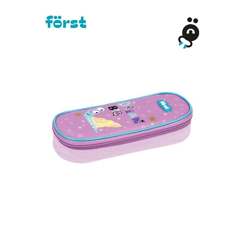 Пенал корпусный 1 отделение, 220*90*45 Först "Snail dream", полиэстер 