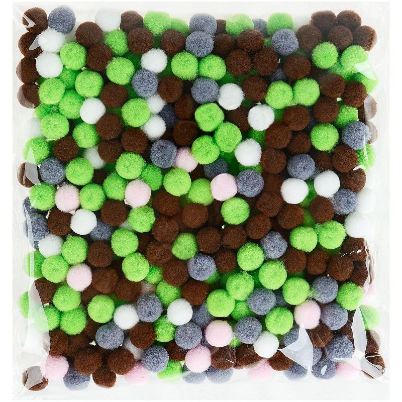 Аппликация помпонами ТРИ СОВЫ "Мишка", 20*20см на подрамнике, картонная коробка