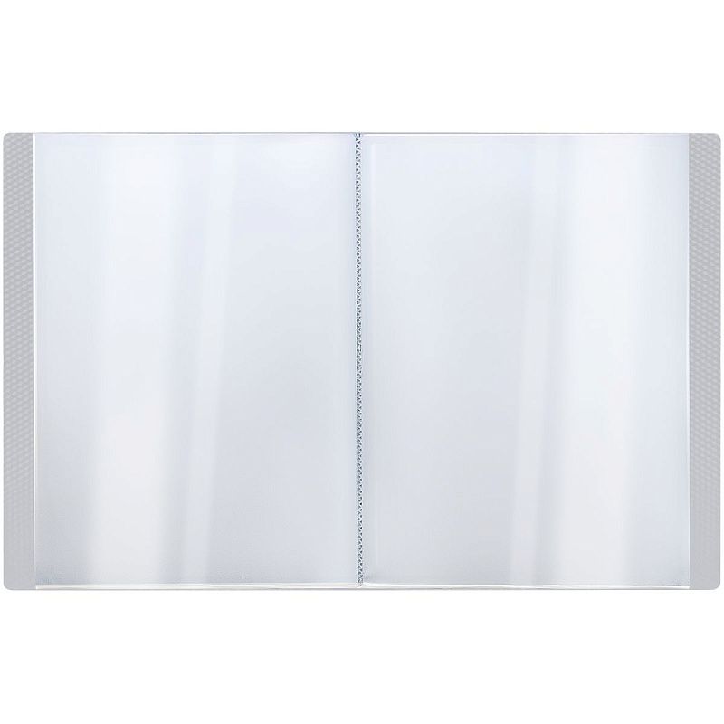 Папка со 100 вкладышами СТАММ "Кристалл" А4, 30мм, 800мкм, пластик, бесцветная 