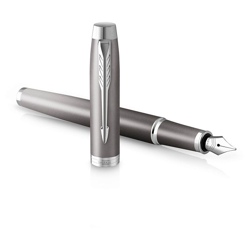 Ручка перьевая Parker "IM Rituals GREY Gradient CT" синяя 0,8мм, подарочная упаковка 