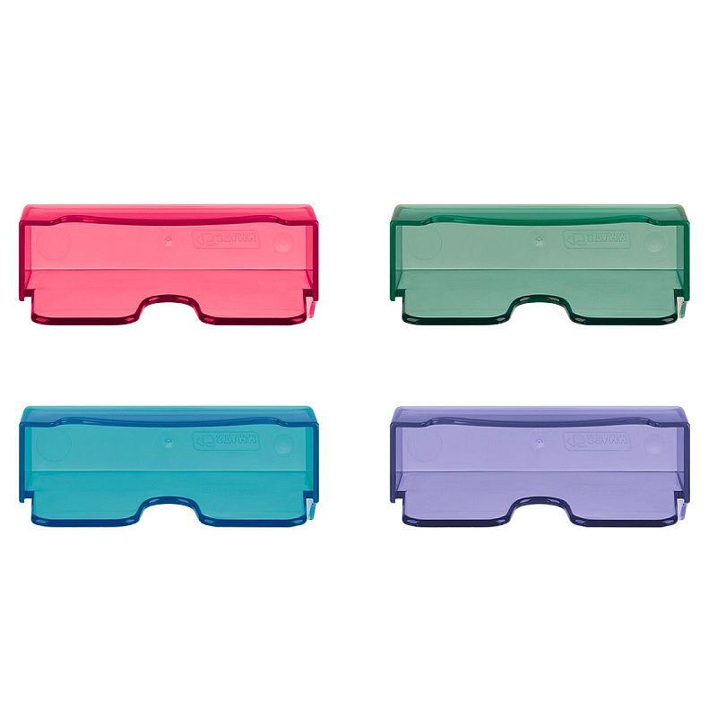 Подставка для визиток настольная СТАММ, 40*100мм, пастельные цвета, ассорти