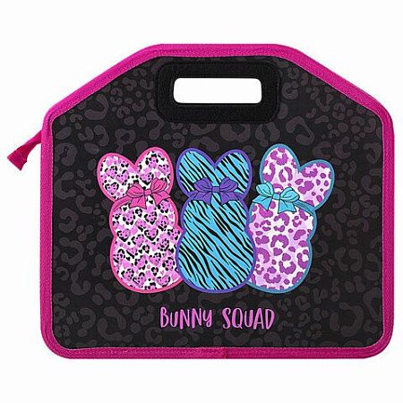 Папка-сумка ЮНЛАНДИЯ, 1 отделение, фетровые ручки, 34х30х11 см, Bunny squad, 272205 