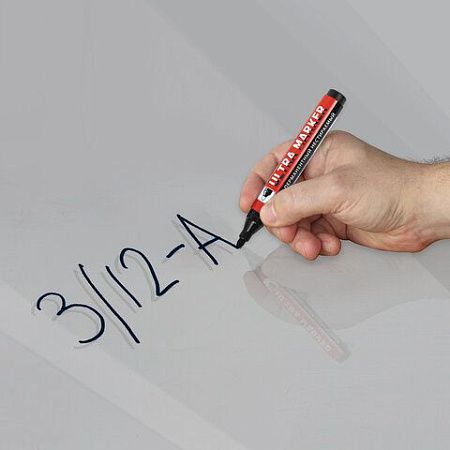 Маркер перманентный ULTRA MARKER, ЧЕРНЫЙ, 3,5 мм, с клипом, BRAUBERG, 152204 