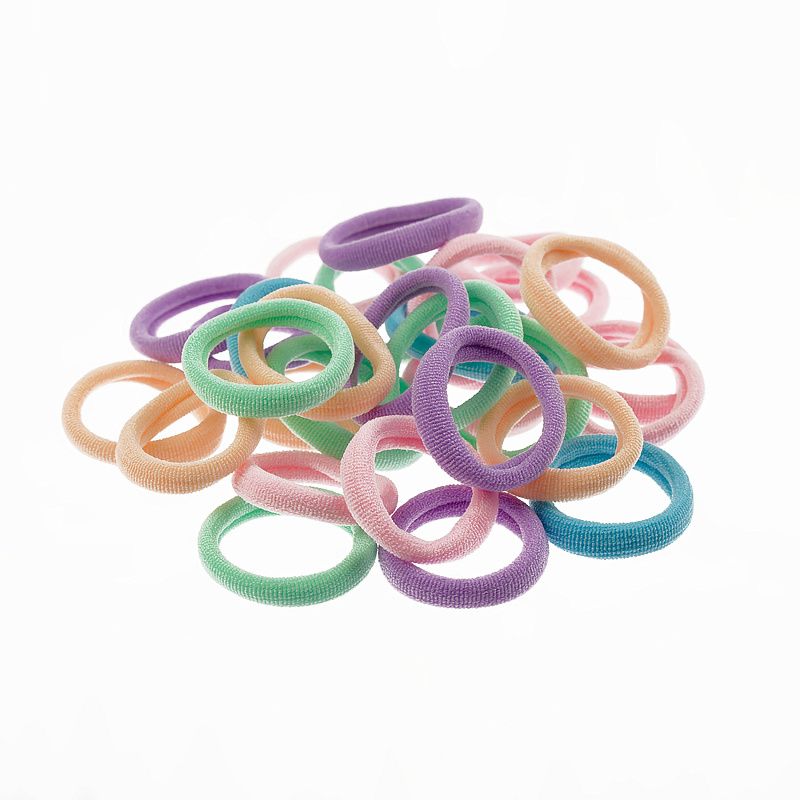 Резинки для волос MESHU, пастельные ассорти, 40шт., диаметр 2,5см, европодвес