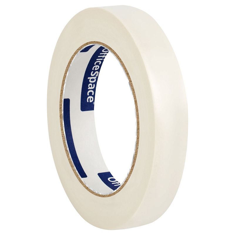Клейкая лента малярная OfficeSpace, 19мм*50м, ШК