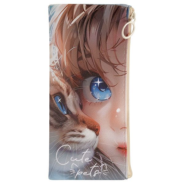 Пенал мягкий 200*100 MESHU "Cute pets", искусственная кожа