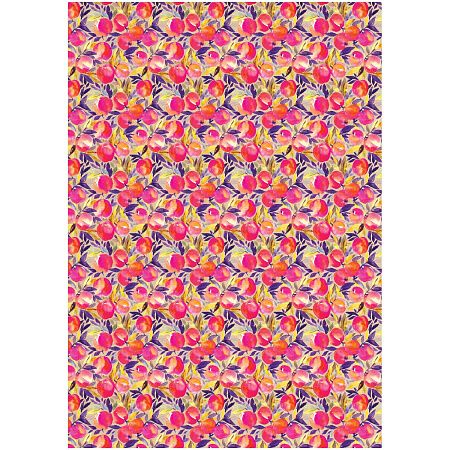 Упаковочная бумага крафт 70*100см, MESHU "Акварельные штрихи", 70г/м2, ассорти 5 дизайнов