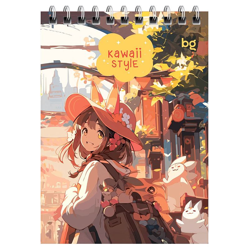 Блокнот А6 40л. на гребне BG "Аниме"