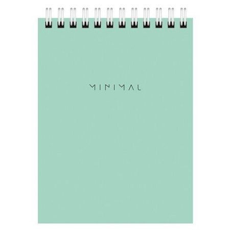 Блокнот МАЛЫЙ ФОРМАТ А6 108х145 мм, 40 л., гребень, картон, клетка, BRAUBERG "Minimal Pastel", 116429