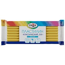 Пластилин Гамма "Классический", желтый, 250г