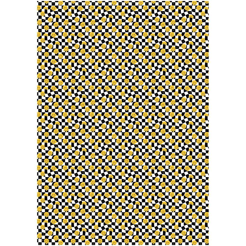 Упаковочная бумага глянц. 70*100см, MESHU "Настроение смайла", 80г/м2