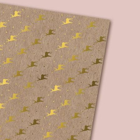 Бумага упаковочная С ЭФФЕКТАМИ новогодняя НАБОР 3 шт. "Winter Kraft", 70х100 см, ЗОЛОТАЯ СКАЗКА, 591936