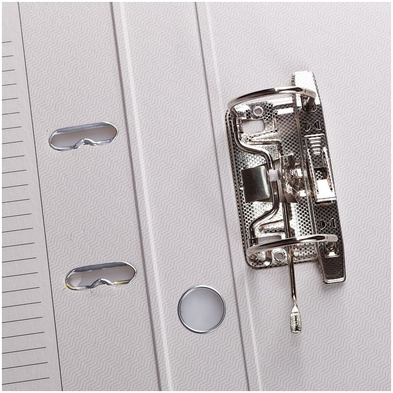 Папка-регистратор OfficeSpace, 50мм, бумвинил, с карманом на корешке, желтая 