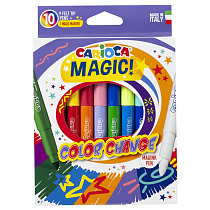 Фломастеры меняющие цвет Carioca "Color Change. Magic", 09цв.+1, 10шт., картон, европодвес