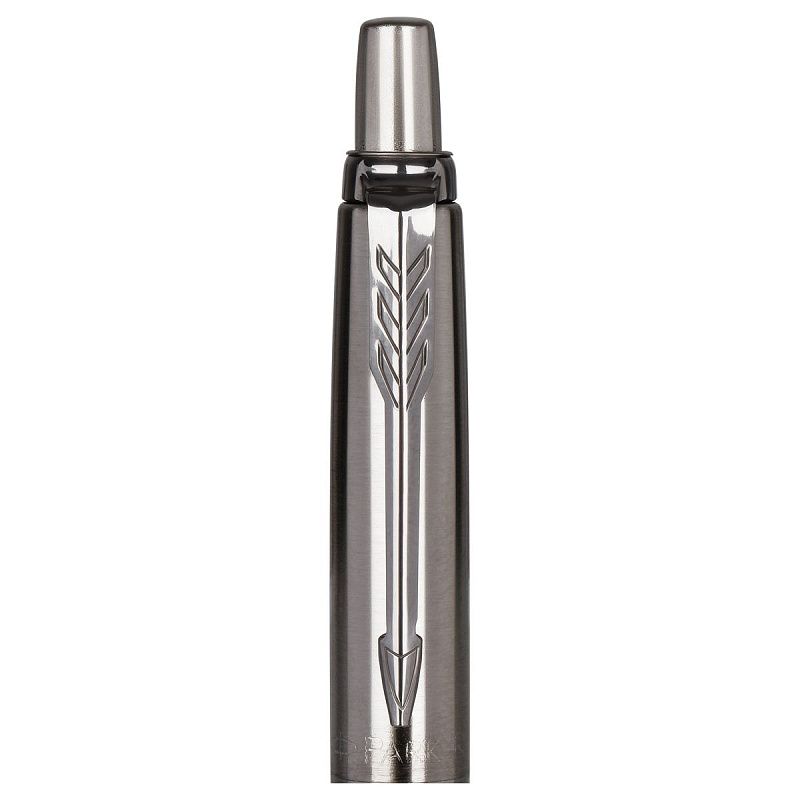 Набор Parker "Jotter Stainless Steel CT": ручка шариковая 1,0мм синяя и ручка перьевая 1,0мм синяя, подарочная упаковка 