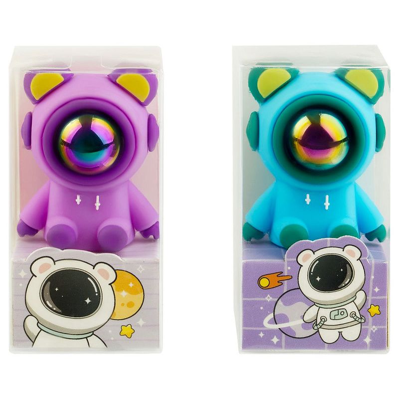 Точилка пластиковая MESHU "Cute Bear", 1 отверстие, ассорти 