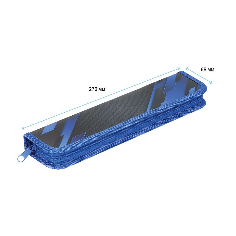Пенал для кистей ArtSpace "Carbon 3", 270*68мм, ламинированный картон