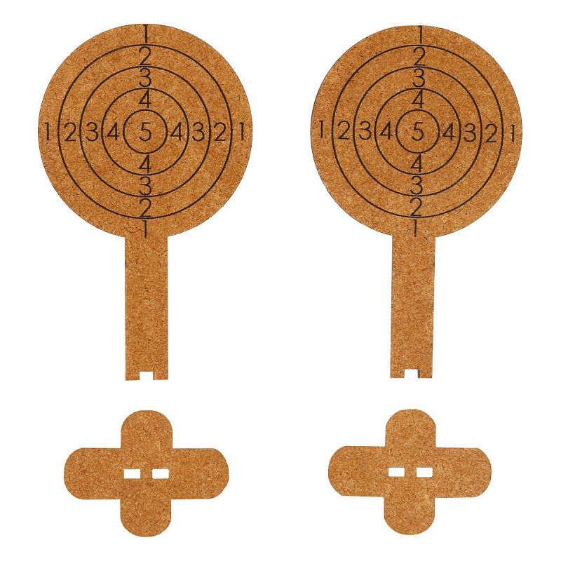 Пистолет деревянный ТРИ СОВЫ Glock-18, "Реликвия", подложка ХДФ с европодвесом, термоусадка 