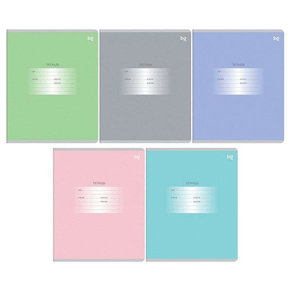 Тетрадь 24л., клетка BG "Первоклассная", Mix