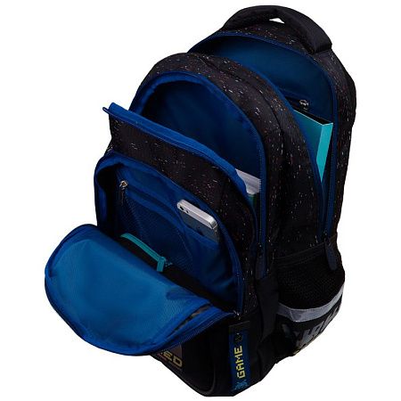 Рюкзак Berlingo Comfort "Next level" 38*27*18см, 3 отделения, 3 кармана, эргономичная спинка 