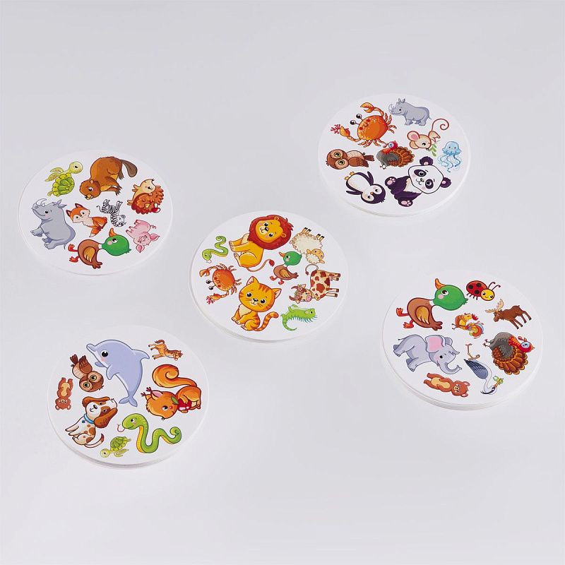 Игра настольная ТРИ СОВЫ "Дублик. Животные" 60 карточек 