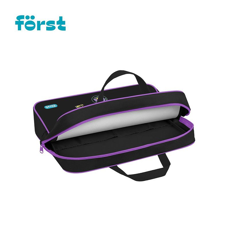 Папка текстильная с ручками 1 отделение, А4 Först "Fancy", 350*265*80мм, текстиль, на молнии 