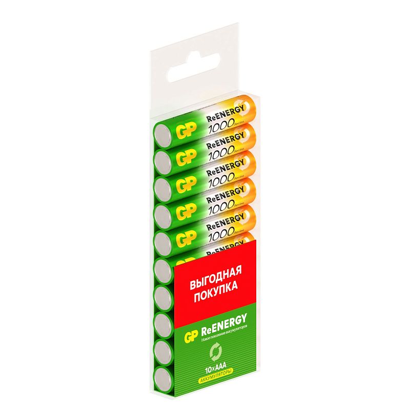 Аккумулятор GP AAA (HR03) 1000mAh 10BL