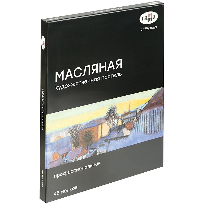 Пастель масляная Гамма, 48 цветов, картон. упаковка