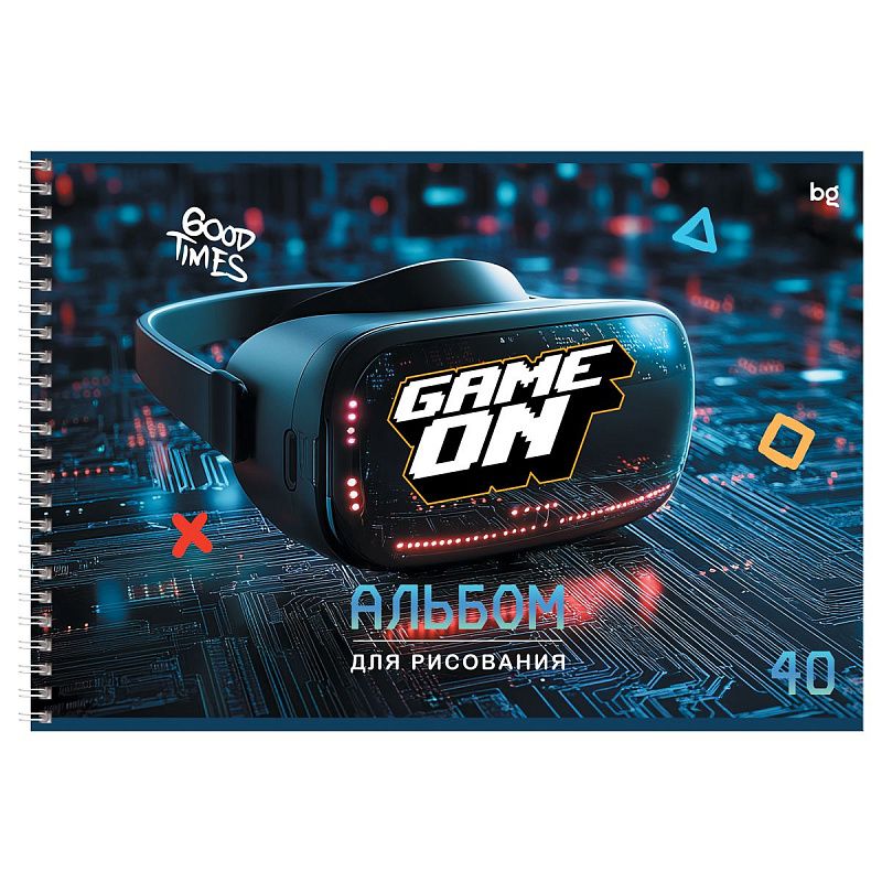 Альбом для рисования 40л., А4, на гребне BG "Продолжение игры"