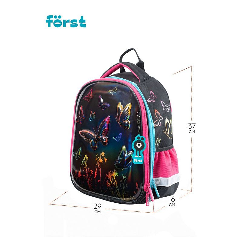 Ранец Först F-Glow "Colors of nature" 37*29,5*16см, 2 отделения, 2 кармана, анатомическая спинка 