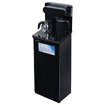 Кулер для воды с чайником SONNEN TBE-01 Tea Bar, напольный, ОХЛАЖДЕНИЕ ЭЛЕКТРОННОЕ, сенсорное управление, пульт ДУ, дисплей, шкафчик, 455749
