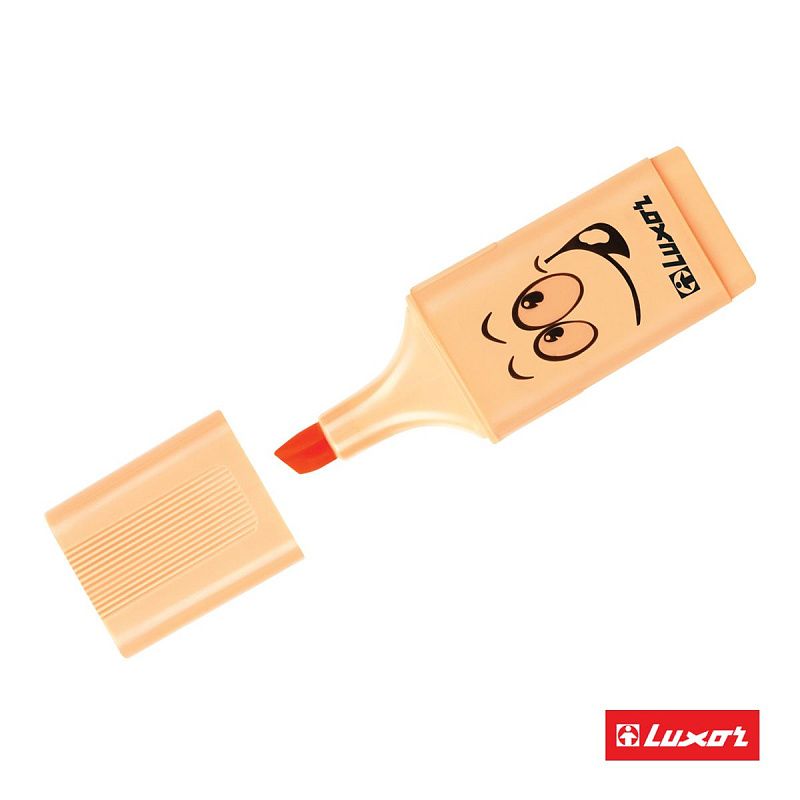 Текстовыделители Luxor "Eyeliter Pastel" пастельный оранжевый, 1-4,5мм 