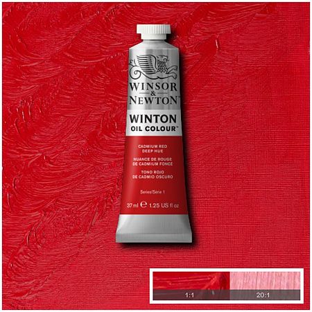 Краска масляная художественная Winsor&Newton "Winton", 37мл, туба, насыщенно-красный кадмий