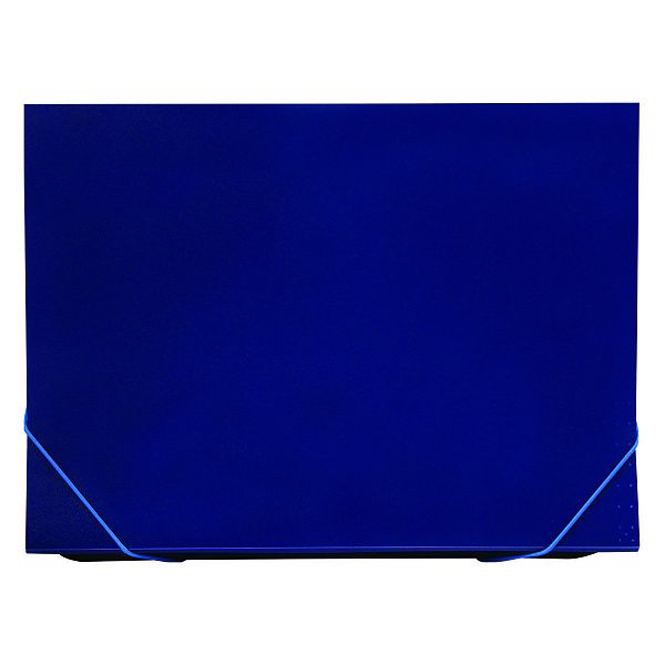Папка 13 отделений СТАММ А4, 500мкм, на резинке, индексные разделители, пластик, синяя