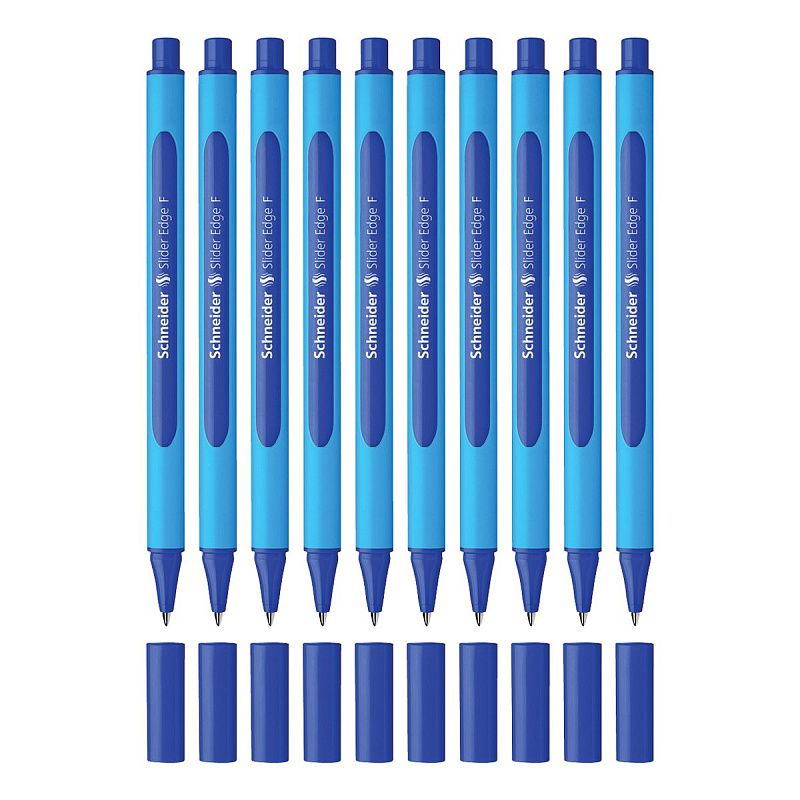 Ручка шариковая Schneider "Slider Edge F" синяя, 0,8мм, трехгранная 