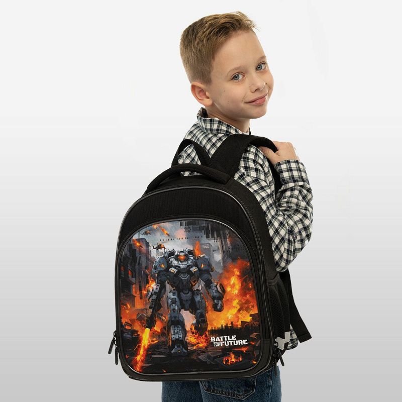 Ранец Berlingo Expert Plus "Battle For The Future" 38*29*15см, 2 отделения, 2 кармана, анатомическая спинка 