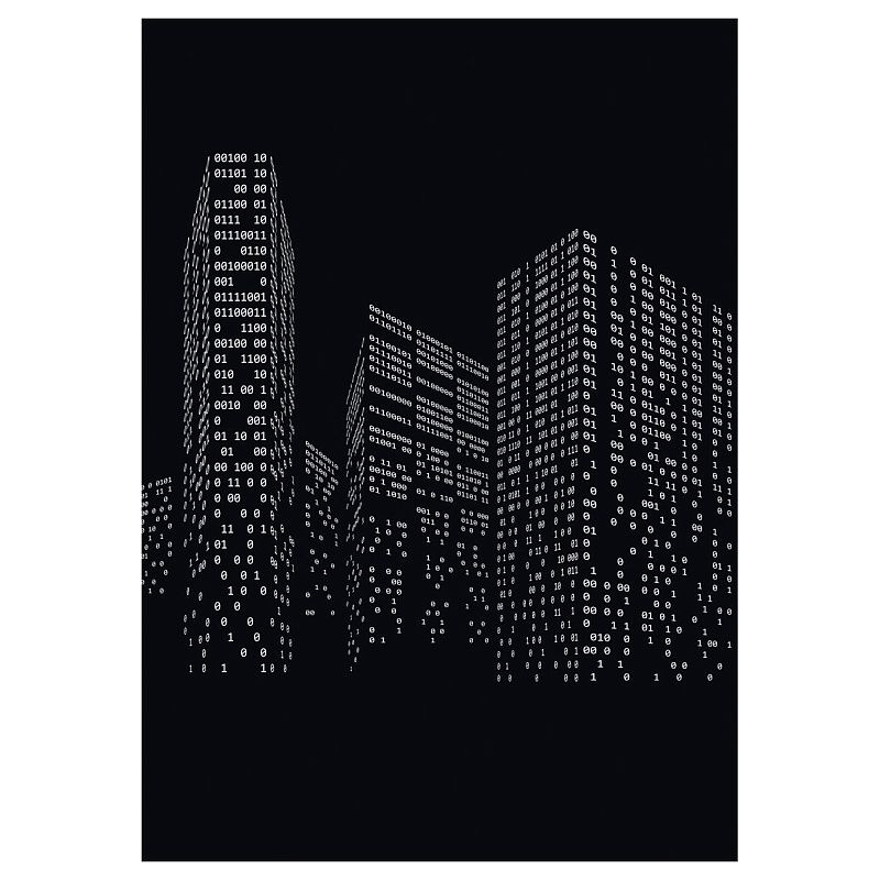 Тетрадь 96л., А4 клетка BG "Цифровой мир", суперэконом