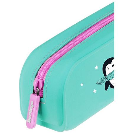 Пенал 1 отделение, 200*50*60 Berlingo "Penguin dream", силикон 
