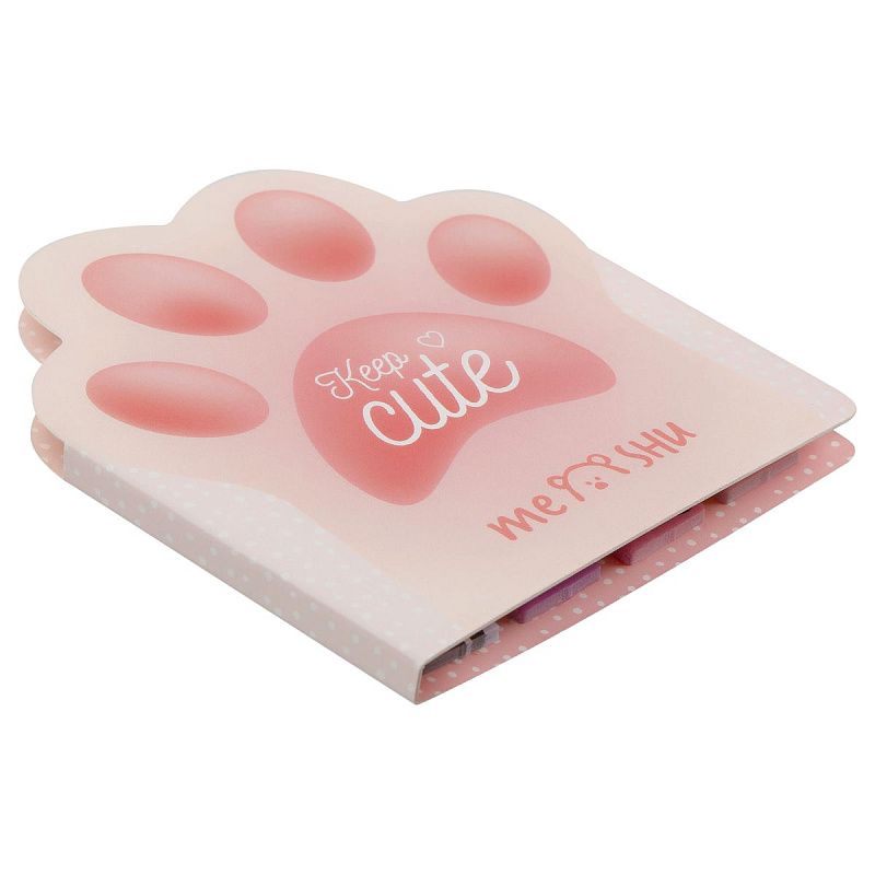 Флажки-закладки и самоклеящиеся блоки в наборе MESHU "Keep Cute", 20л*5 цветов, европодвес