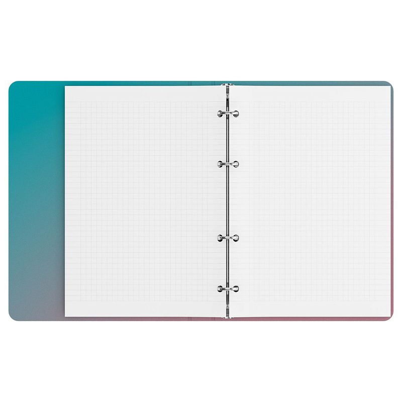 Тетрадь на кольцах А5, 120л., BG "Meow", картон, soft-touch ламинация