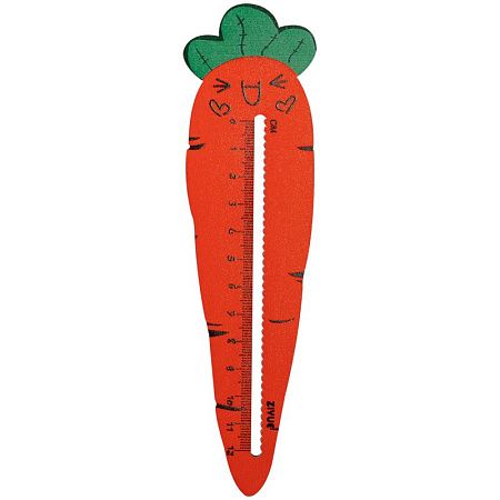Линейка 12см MESHU "Carrot", дерево, европодвес 