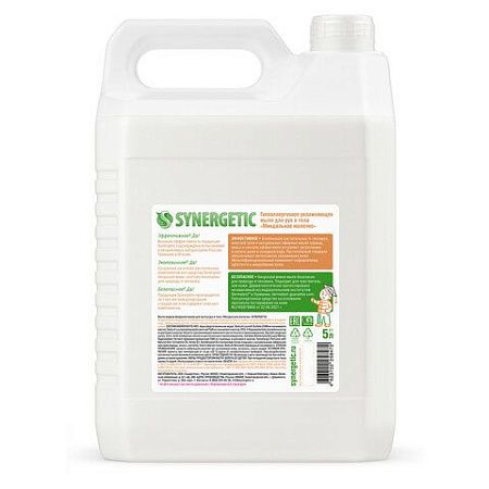 Мыло жидкое 5 л SYNERGETIC "Миндальное молочко", гипоаллергенное, биоразлагаемое, 105506 