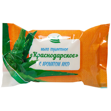 Мыло туалетное Меридиан "Краснодарское. Алоэ", 100г, флоу-пак 