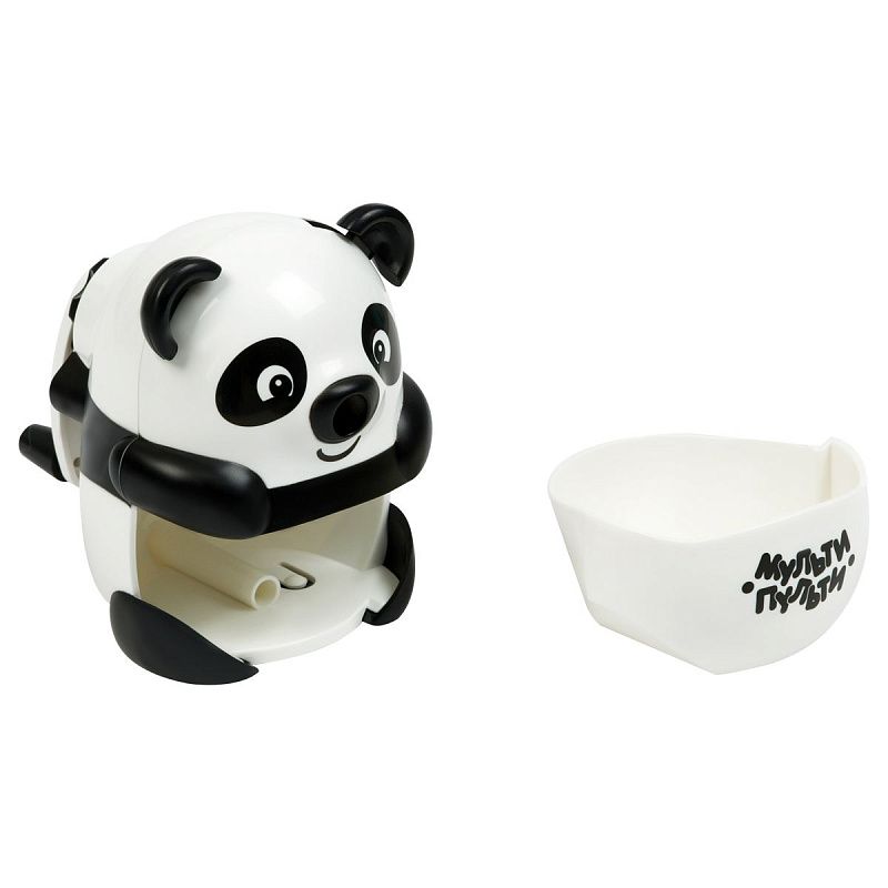 Точилка механическая Мульти-Пульти "Панда", пласт. копус, инд. упаковка 