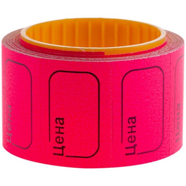 Ценник малый OfficeSpace, 30*20мм, малиновый, 200шт./рулон