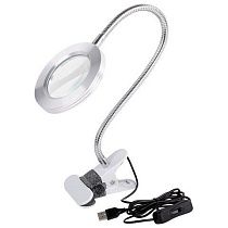Лупа настольная на прищепке с LED ПОДСВЕТКОЙ, диаметр 75 мм, увеличение 3, BRAUBERG, 455931 Лупа настольная на прищепке с LED ПОДСВЕТКОЙ, диаметр 75 мм, увеличение 3, BRAUBERG, 455931